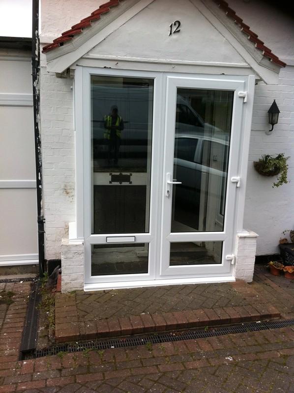 uPVC French doors fitted as front entrance in Shepherd's Bush